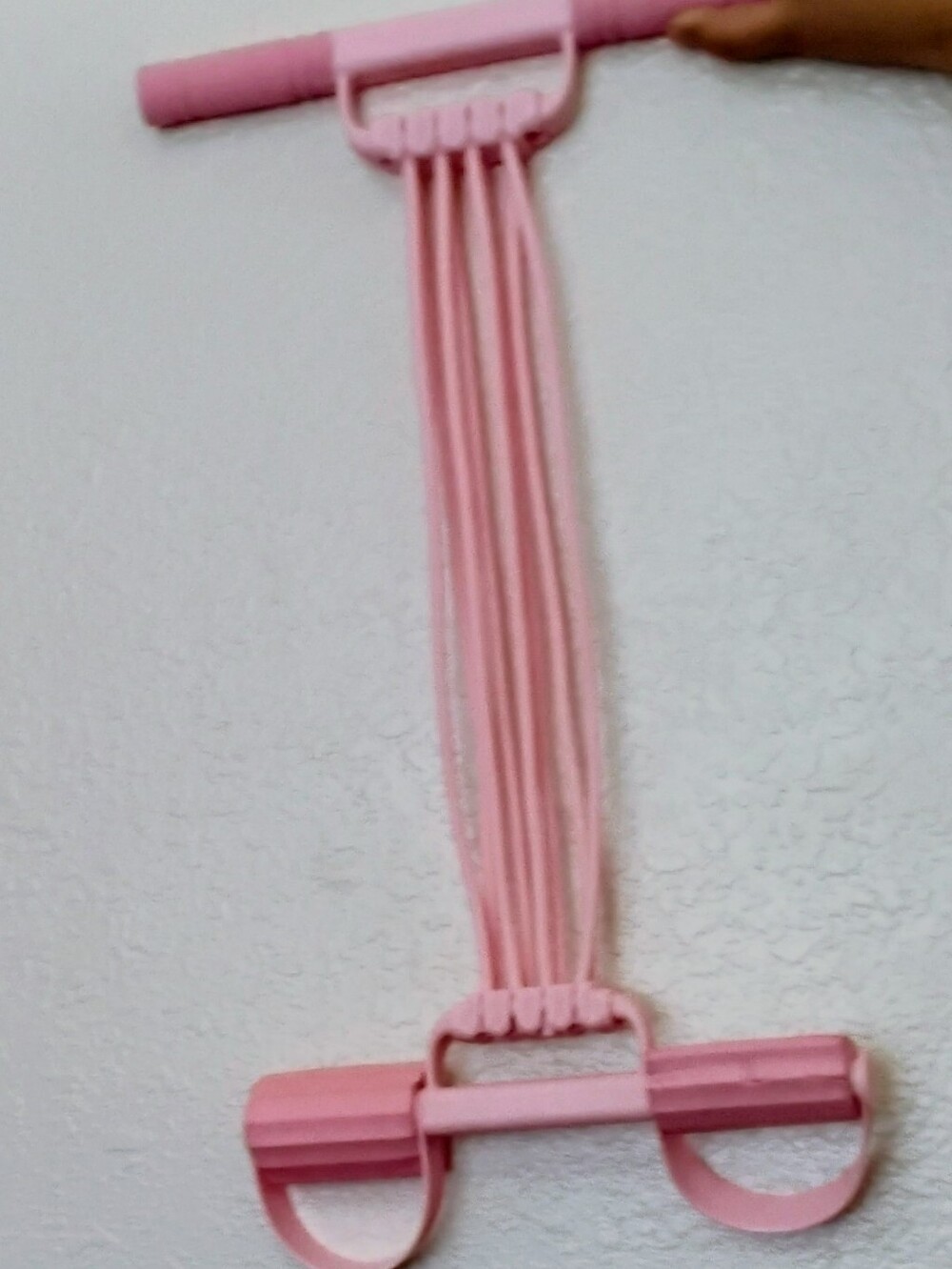 Resistance Tube Leg and Arm Toning Exerciser - Pink